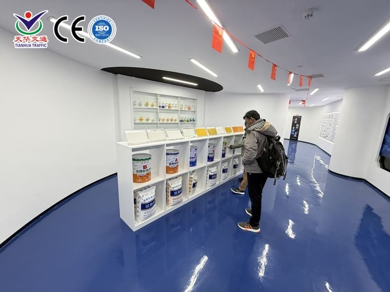 Thermoplastic road marking paint showroom China manufacturer