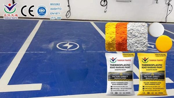 white and yellow thermoplastic paint for sale in Myanmar