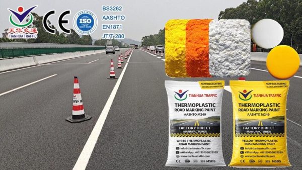 Qatar white yellow thermoplastic road marking paint