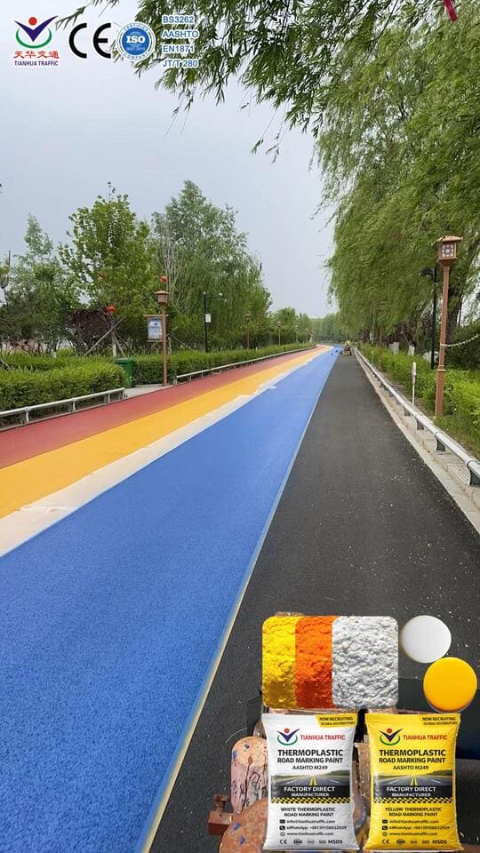 Thermoplastic road marking paint price in Qatar with OEM service