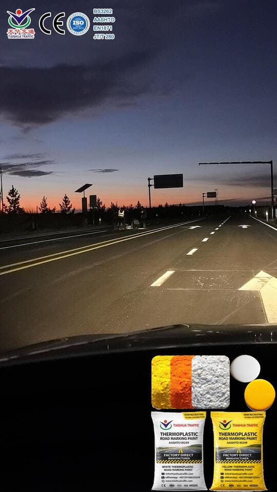 yellow road marking paint OEM road marking paint