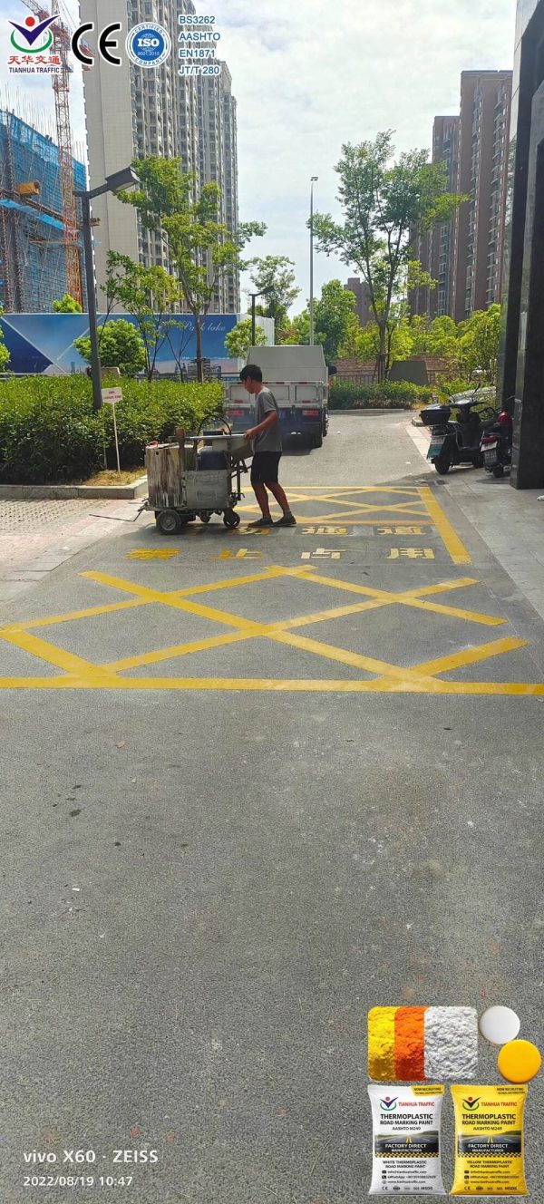 white yellow thermoplastic road marking paint syria