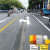 reflective road marking material