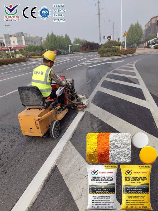 BS3262 Thermoplastic Road Marking Paint factory