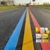 white yellow thermoplastic road marking paint