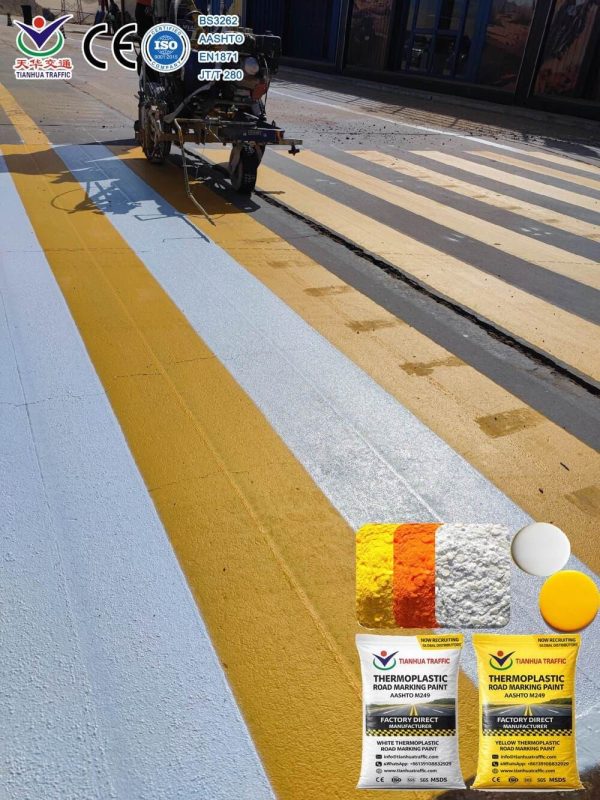 JT-T-280-highway-striping-paint High-Quality Thermoplastic Road Marking Paint manufacturer