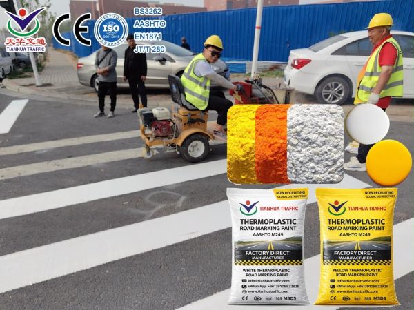 M249-highway-striping-paint High-Quality Thermoplastic Road Marking Paint cost