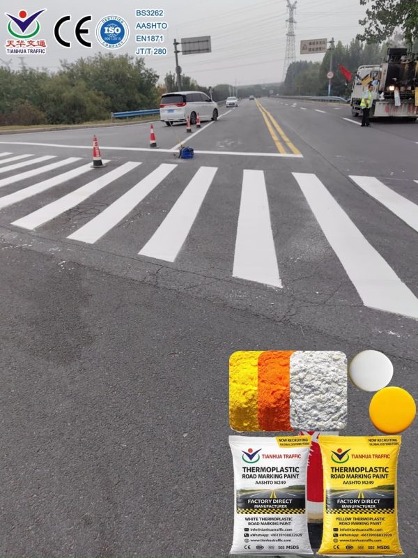 AASHTO M249 white thermoplastic road marking paint