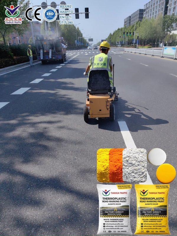 White Thermoplastic Road Marking Paint discount