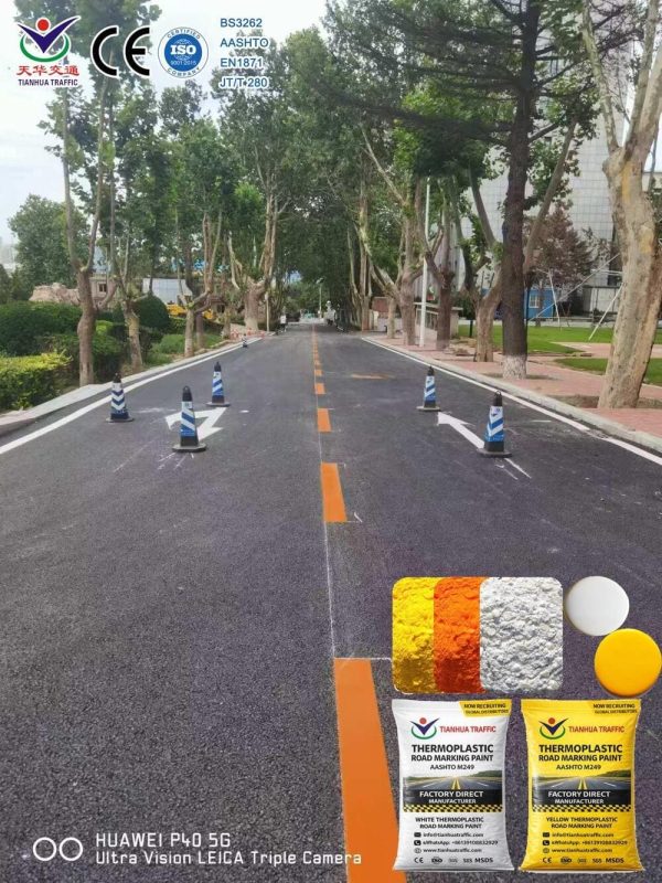 White-thermoplastic-paint Yellow Thermoplastic Road Marking Paint