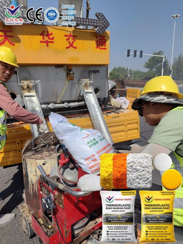 White Thermoplastic Road Marking Paint factory
