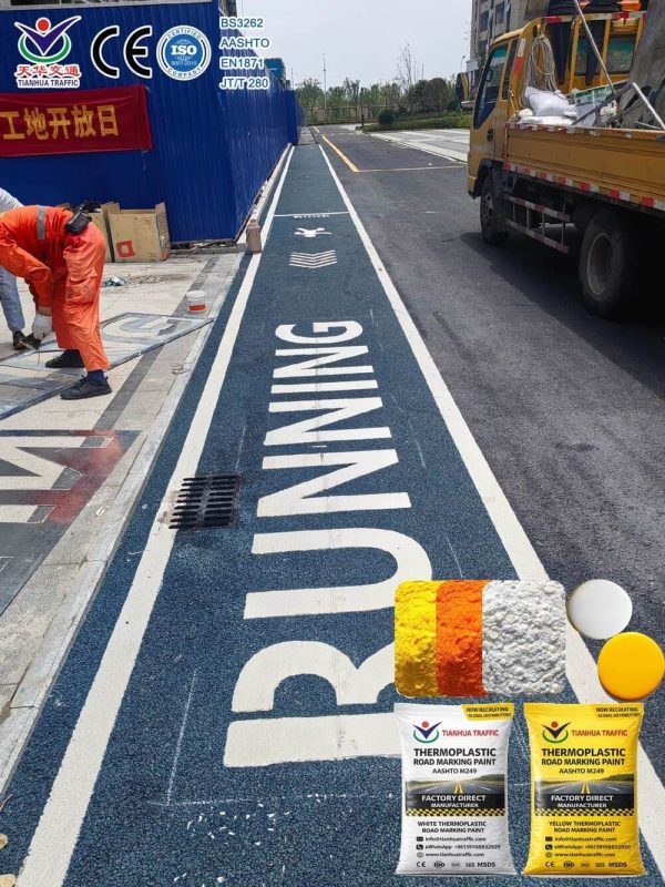 thermoplastic pavement marking material