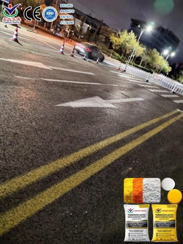 Zebra-crossing-paint-factory 0 Glass Bead Thermoplastic Road Marking Paint discount