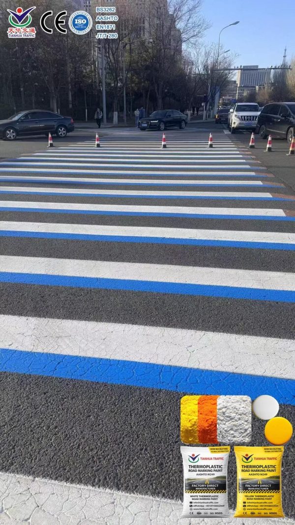 thermoplastic paint loading for export