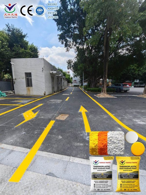 reflective thermoplastic road marking paint