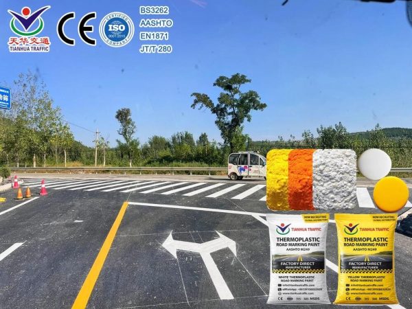 reflective thermoplastic road marking paint