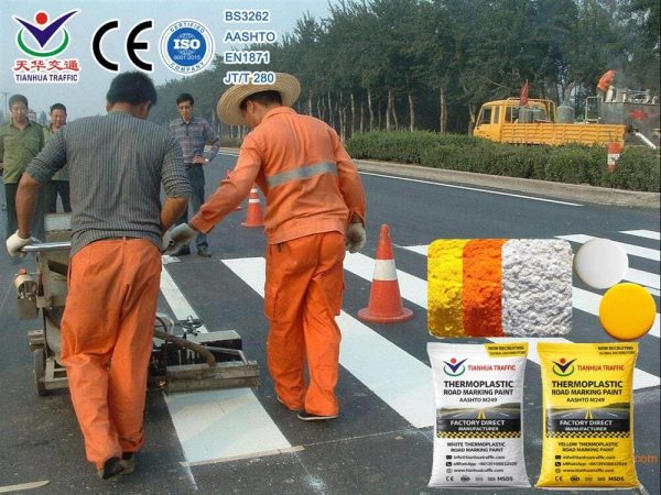 35% Glass Bead Thermoplastic Road Marking Paint factory