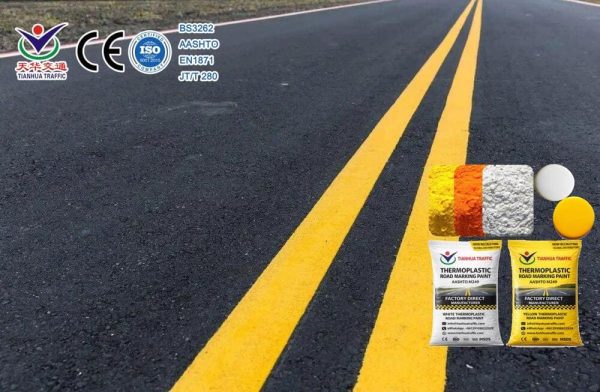 thermoplastic-road-paint-local-supplier Yellow thermoplastic road marking paint