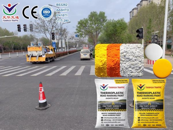 thermoplastic-traffic-paint-for-sale 40% Glass Bead Thermoplastic Road Marking Paint bulk price