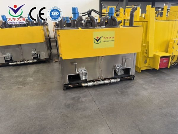 DCHP-1000DG Dual-Fuel Hydraulic Double-Cylinder Thermoplastic Melting Kettle Cost DCHP-1000DG Dual-Fuel Hydraulic Double-Cylinder Thermoplastic Melting Kettle Cost