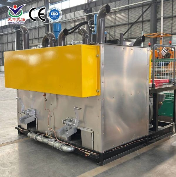 DCHP-1000DG Dual-Fuel Hydraulic Double-Cylinder Thermoplastic Melting Kettle For sale DCHP-1000DG Dual-Fuel Hydraulic Double-Cylinder Thermoplastic Melting Kettle For sale