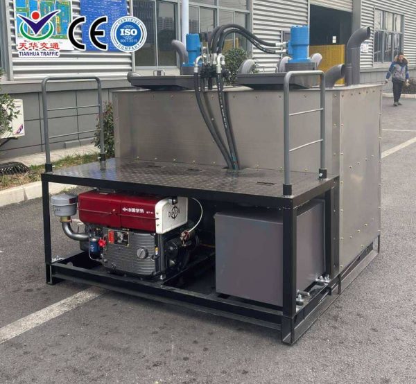 DCHP-1000DG Dual-Fuel Hydraulic Double-Cylinder Thermoplastic Melting Kettle In Stock DCHP-1000DG Dual-Fuel Hydraulic Double-Cylinder Thermoplastic Melting Kettle In Stock