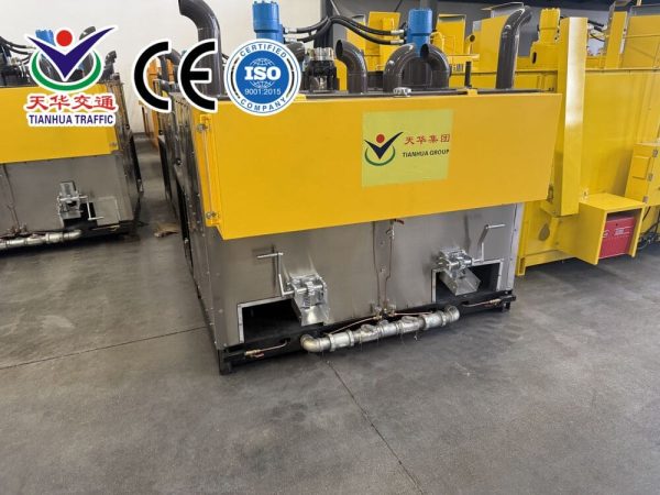 DCHP-1200DG Dual-Fuel Hydraulic Double-Cylinder Thermoplastic Melting Kettle Factory DCHP-1200DG Dual-Fuel Hydraulic Double-Cylinder Thermoplastic Melting Kettle Factory