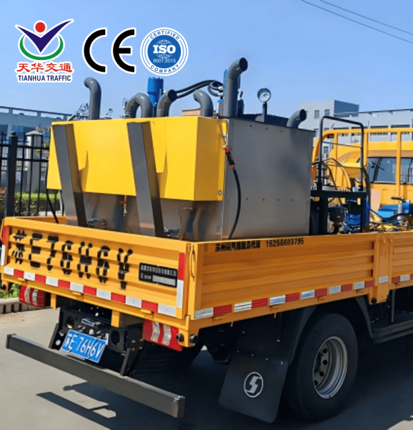 DCHP-1200DG Dual-Fuel Hydraulic Double-Cylinder Thermoplastic Melting Kettle Verified Factory DCHP-1200DG Dual-Fuel Hydraulic Double-Cylinder Thermoplastic Melting Kettle Verified Factory