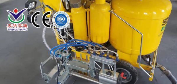 HRMM-EDL133 Self-Propelled Two-Component Dot Line Road Marking Machine Cost