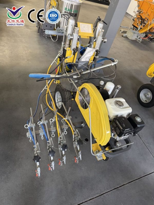RMM-4 Dual-Pump Quad-Gun Cold Spray Road Marking Machine Factory